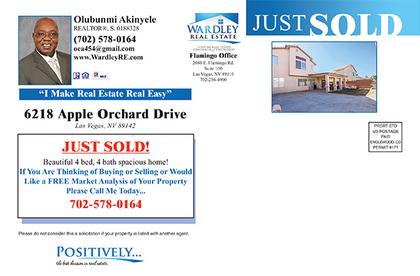 Wardley Real Estate monthly Keep'em Card design