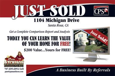 Sold Postcard sample design