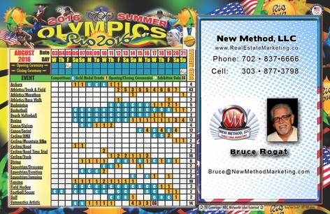 Las Vegas Keep'em Card monthly postcard design