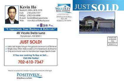 Wardley Real Estate monthly Keep'em Card design