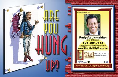 Comedy Monthly Card postcard design - August