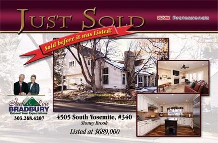 Sold Postcard sample design