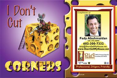 Comedy Monthly Card postcard design - April